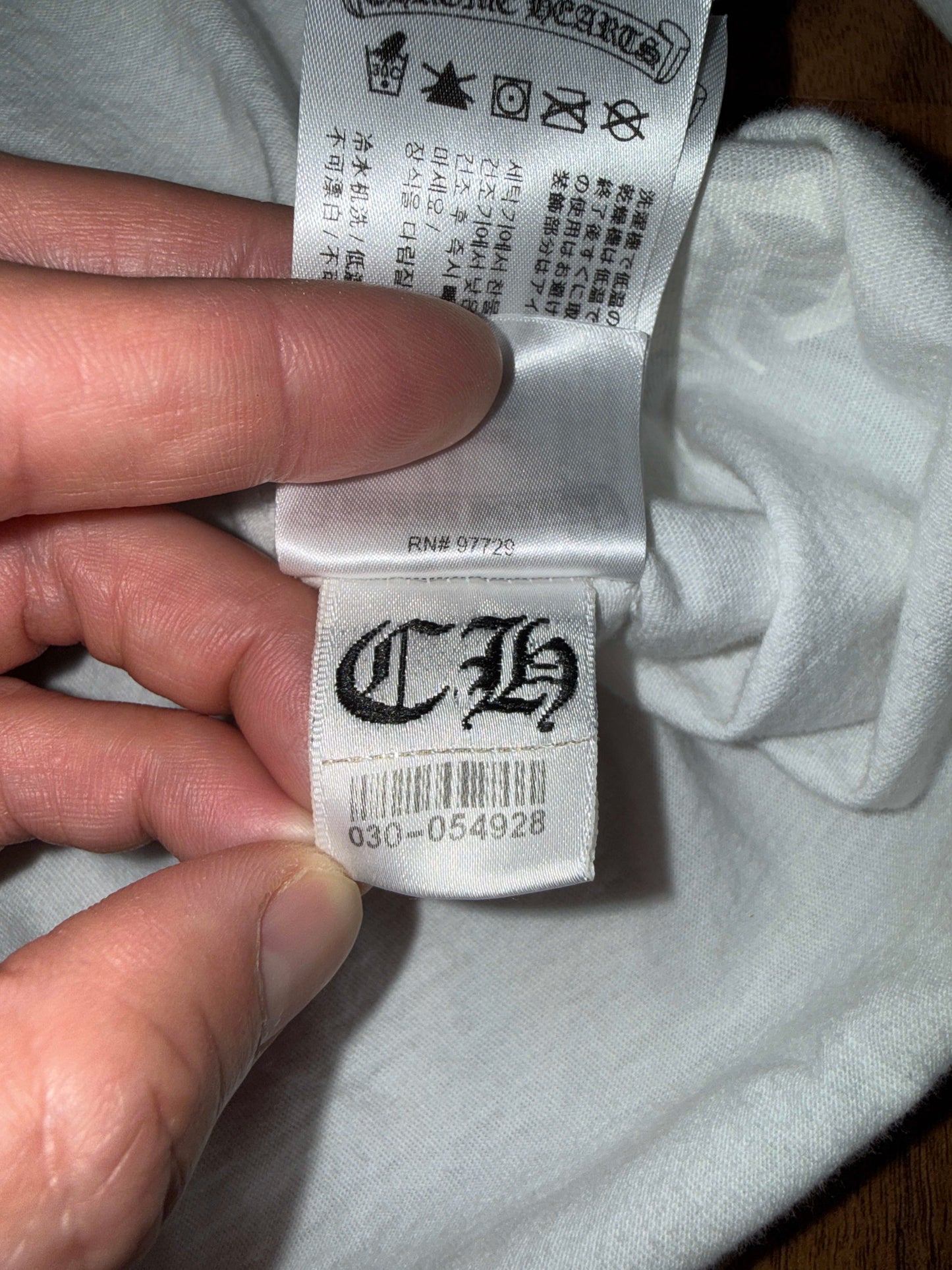 Chrome Hearts Floral Horseshoe L/S T-shirt White