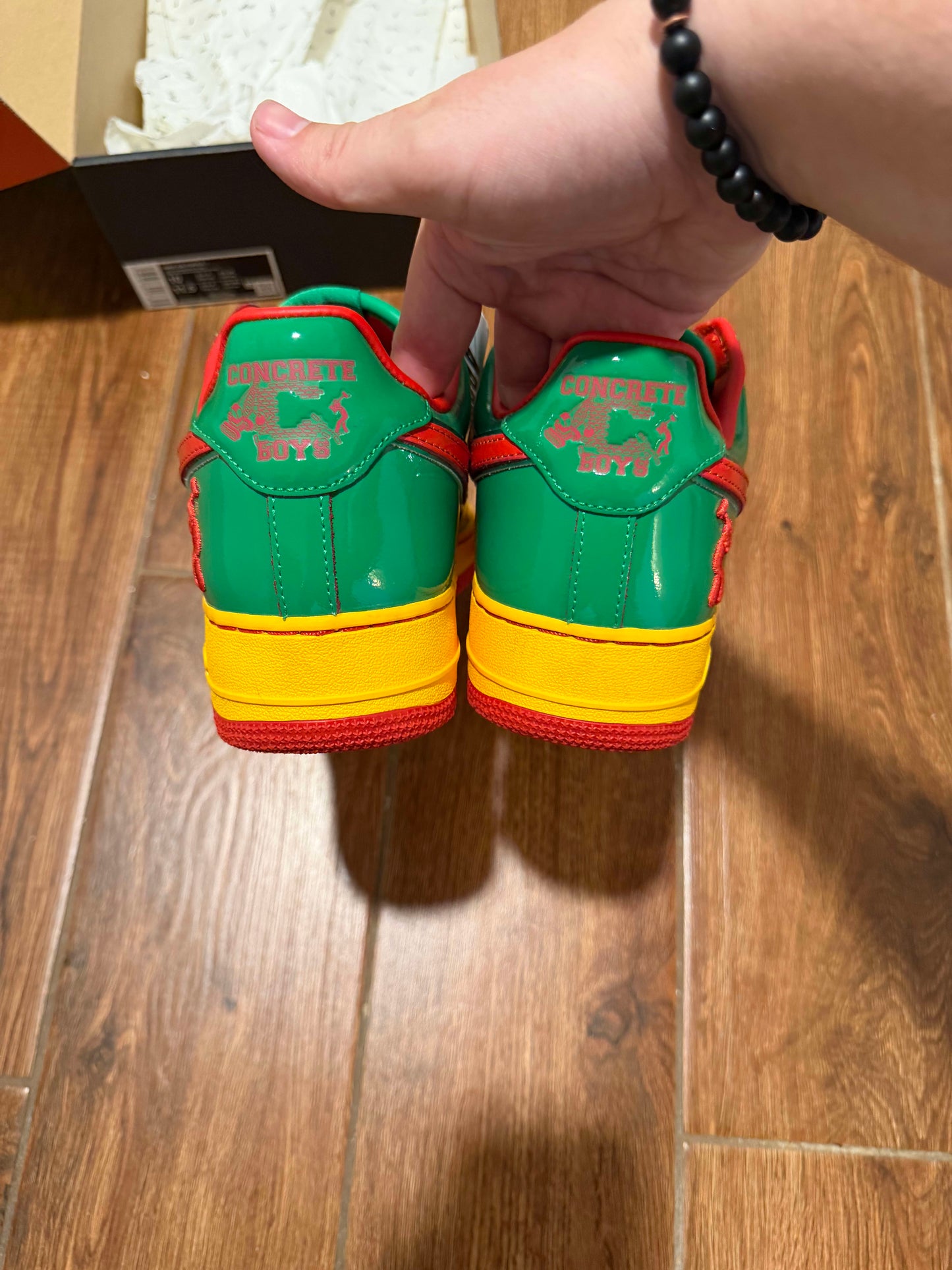 HY3197 Nike Air Force 1 Low Lil Yachty Concrete Boys Lucky Green