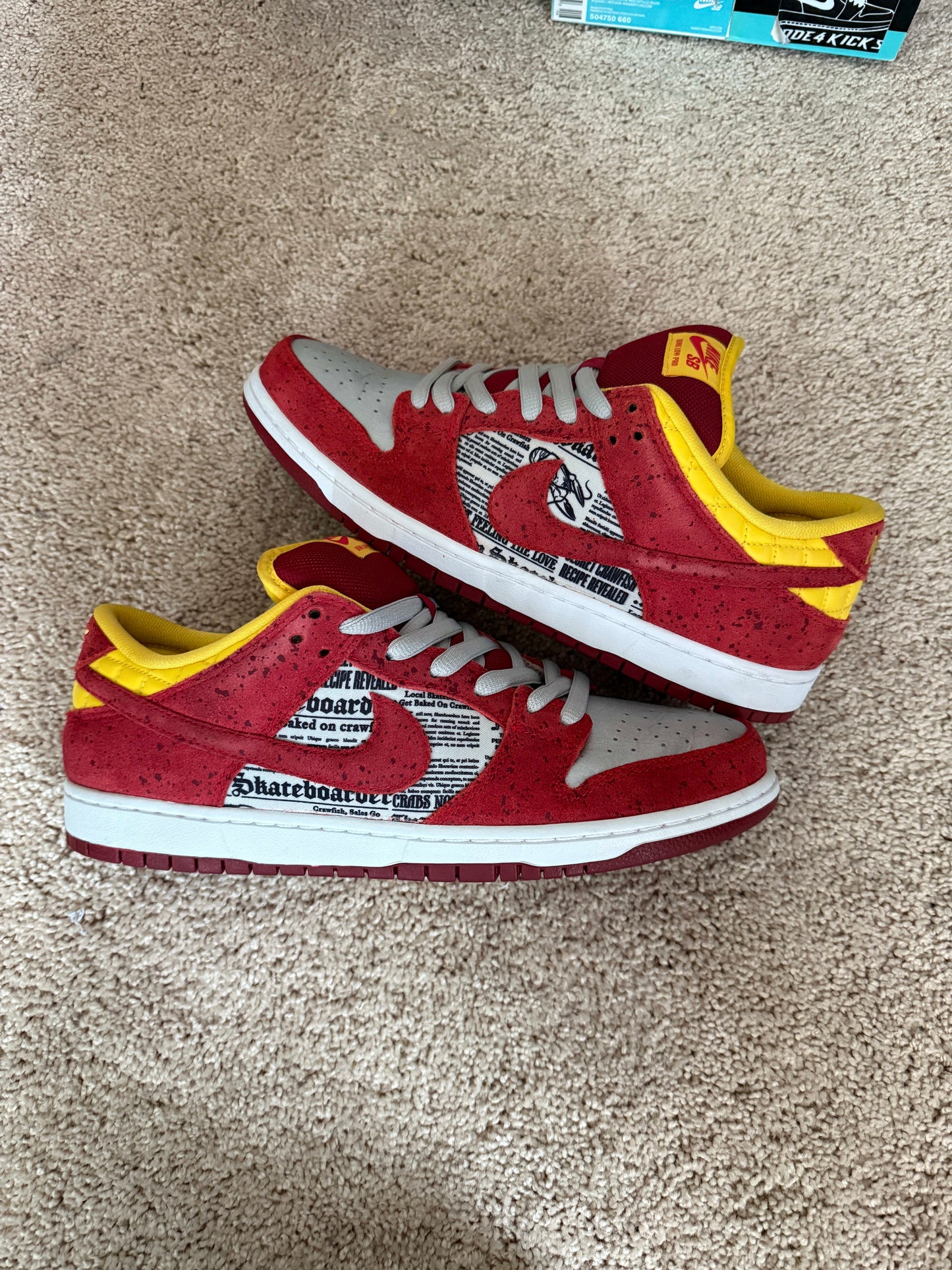 Size 11.5 VNDS Nike SB Dunk Low Rukus Crawfish