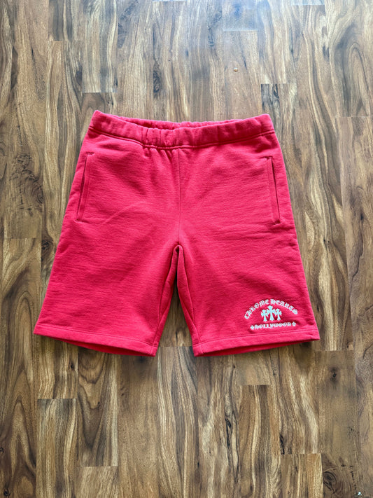 Chrome Hearts Triple Cross Embroidered Sweat Shorts