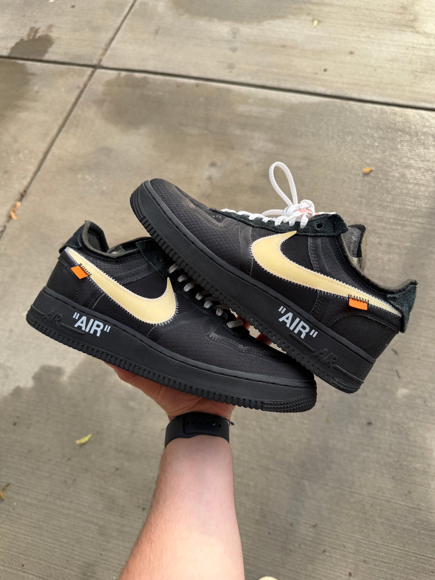 HY3210 Nike Air Force 1 Low Off-White Black White