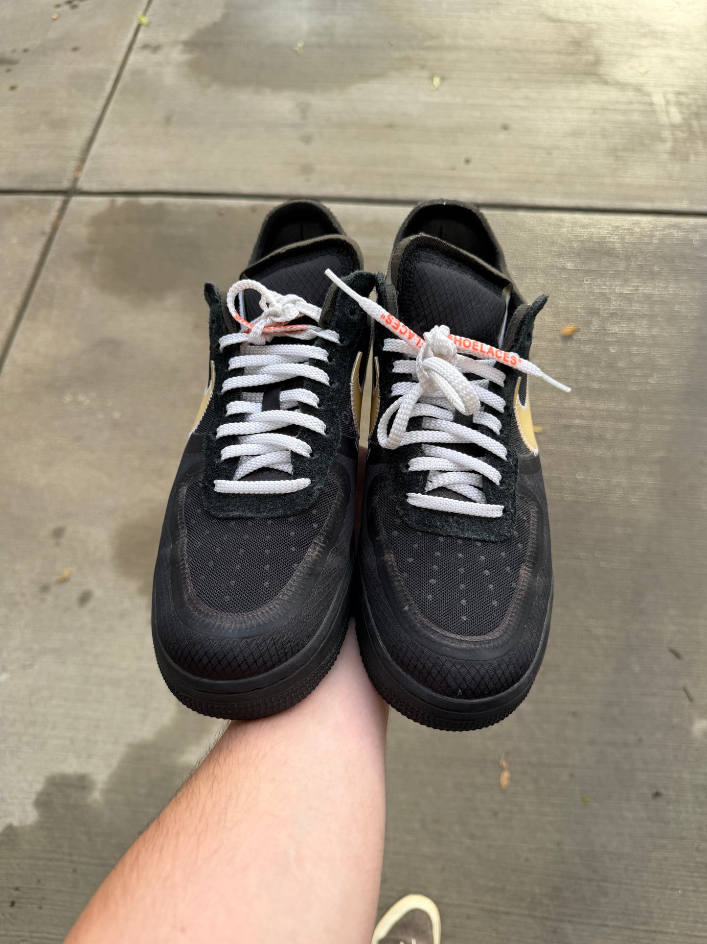 HY3210 Nike Air Force 1 Low Off-White Black White