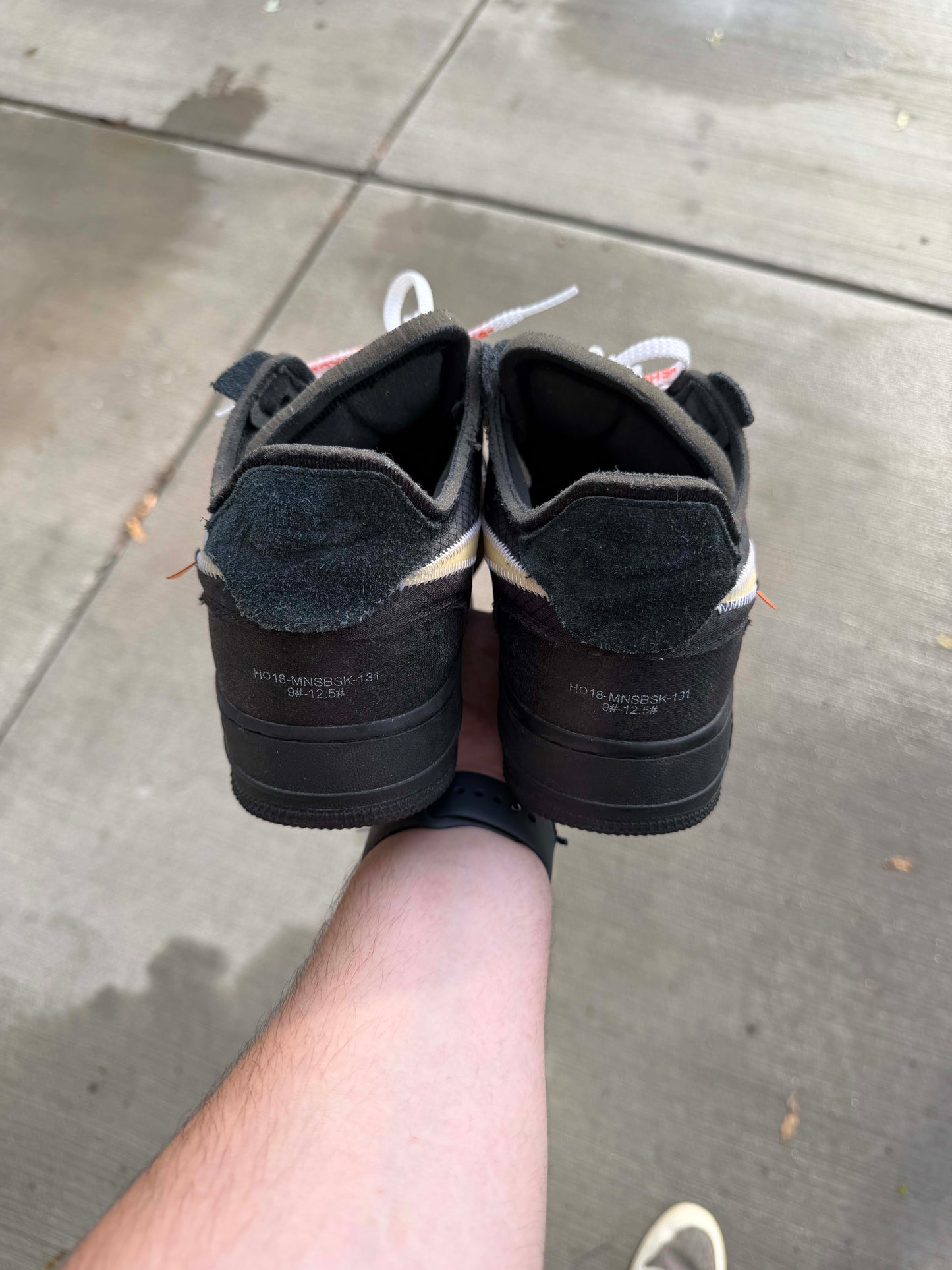 HY3210 Nike Air Force 1 Low Off-White Black White