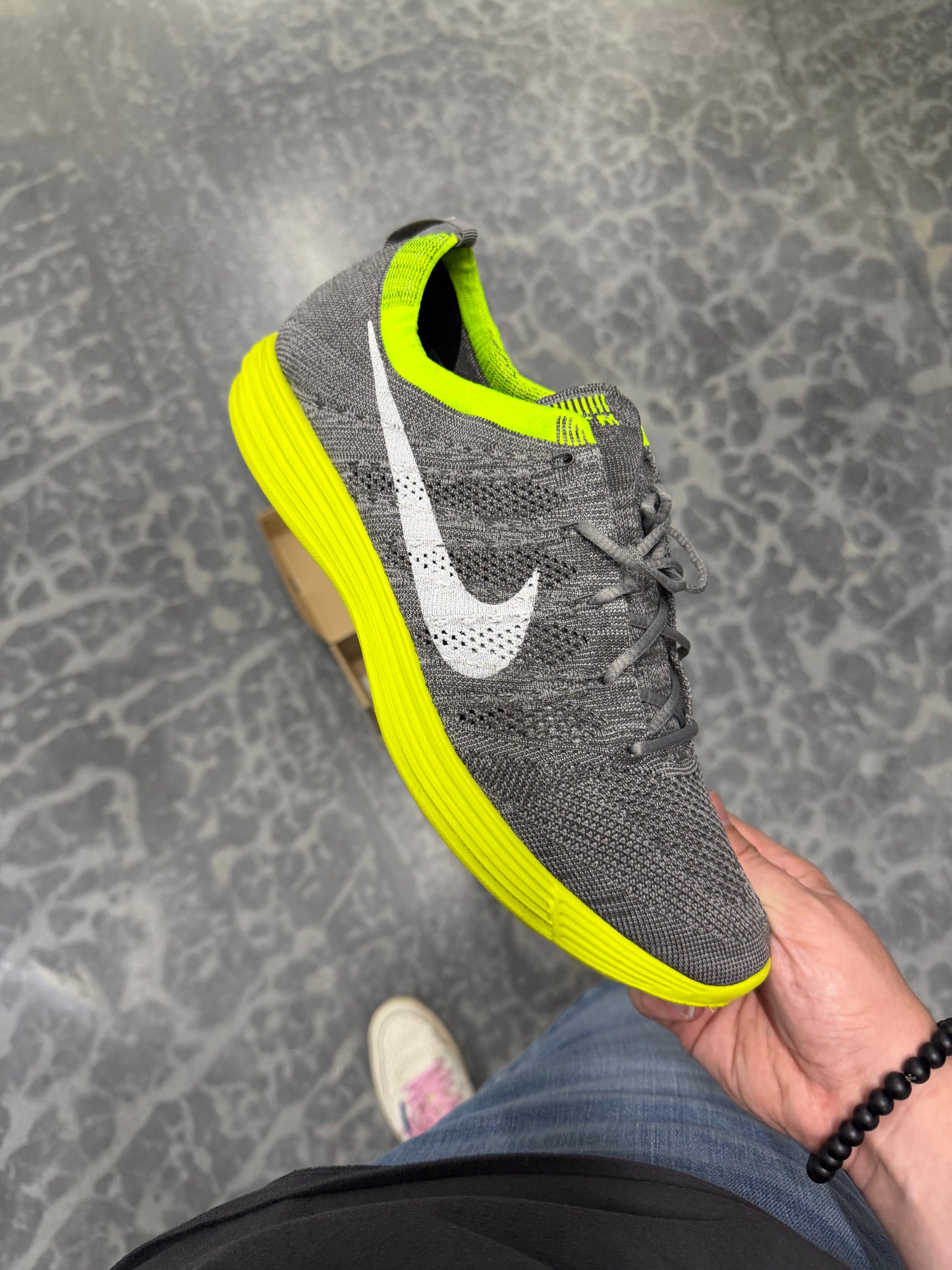 HY3225 Nike Lunar Flyknit HTM NRG ‘Grey Volt’