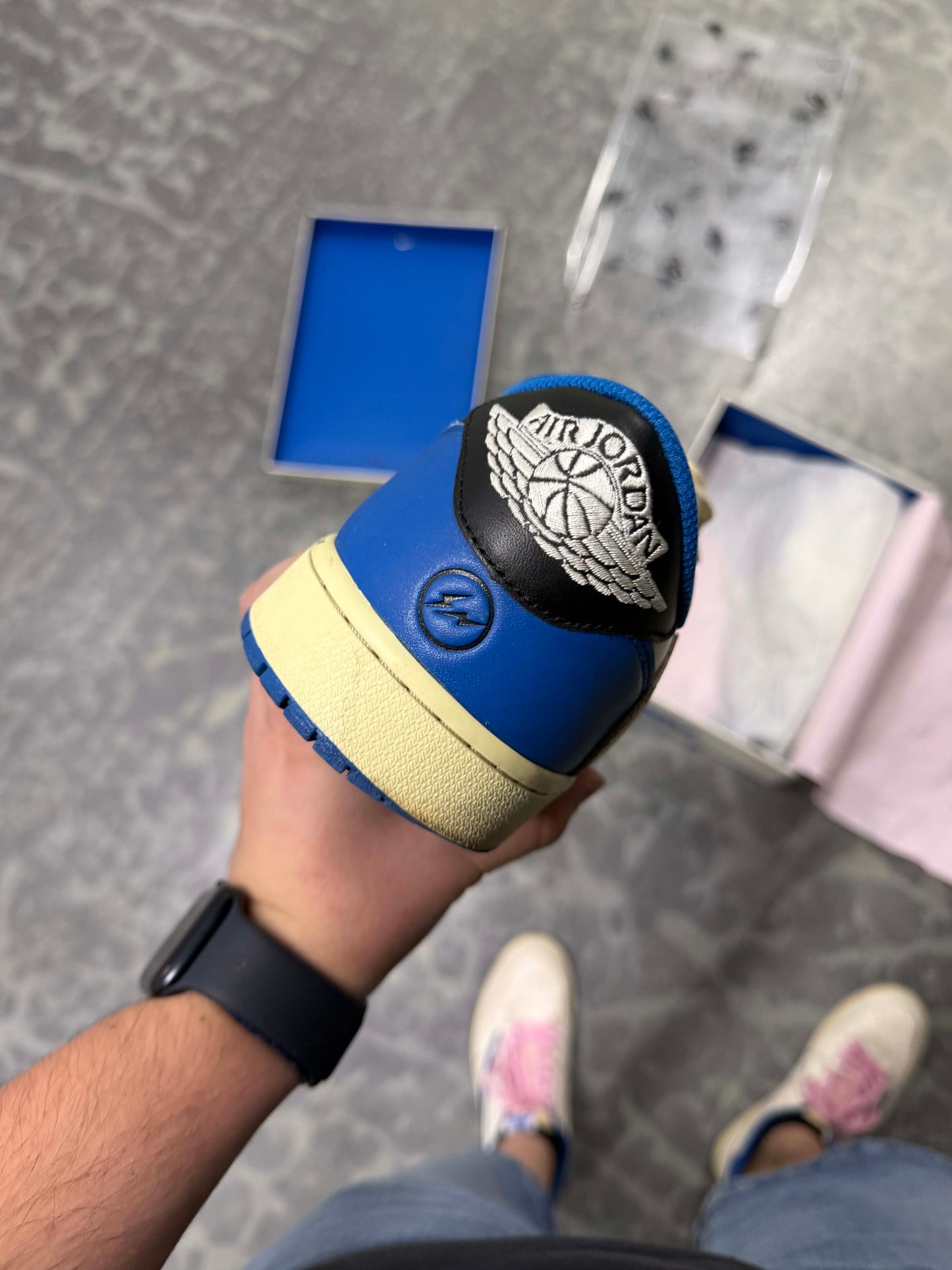 HY94 Jordan 1 Retro Low OG SP Fragment x Travis Scott
