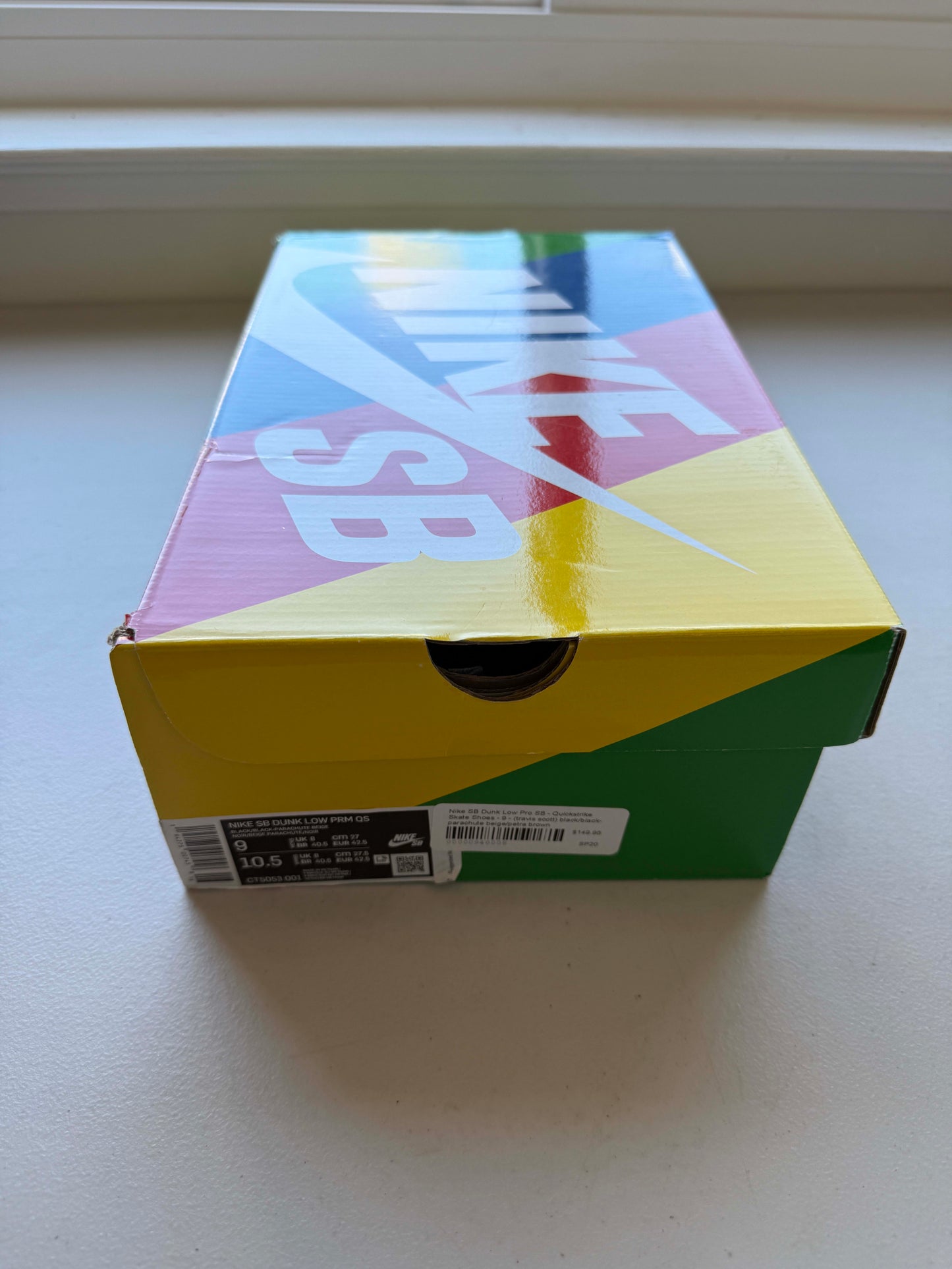 Size 9 Preowned (RB) Nike SB Dunk Low OG QS Quartersnacks Zebra