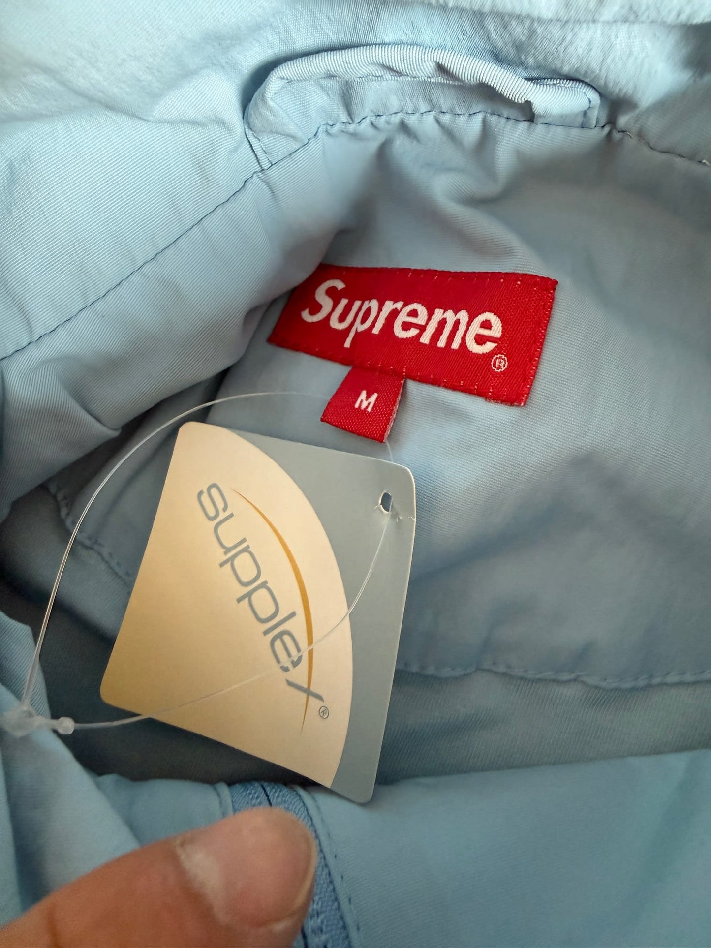 Supreme Paneled Track Jacket Light Blue