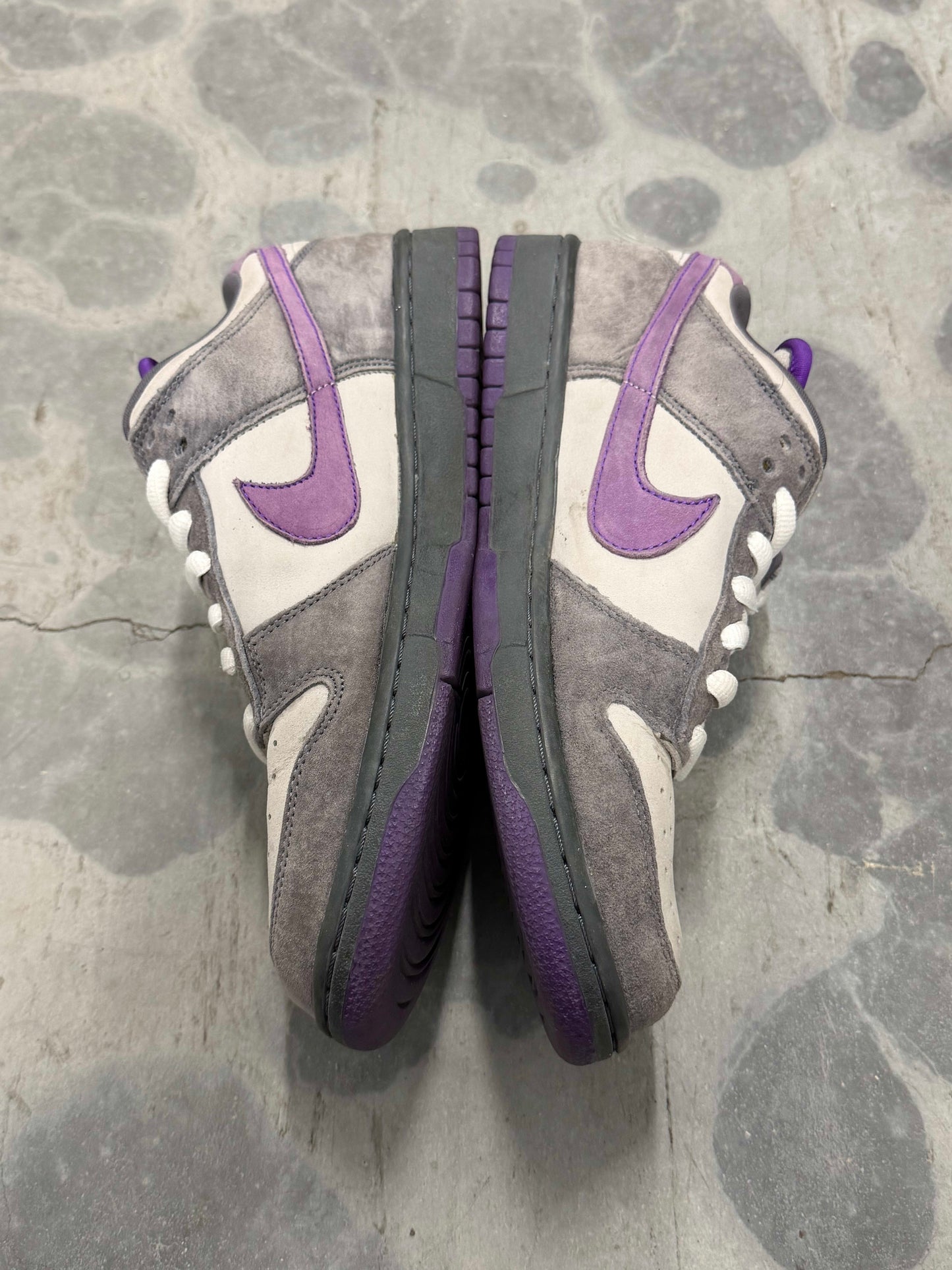 HY2222 Size 9.5 Preowned (NB) Nike SB Dunk Low Purple Pigeon
