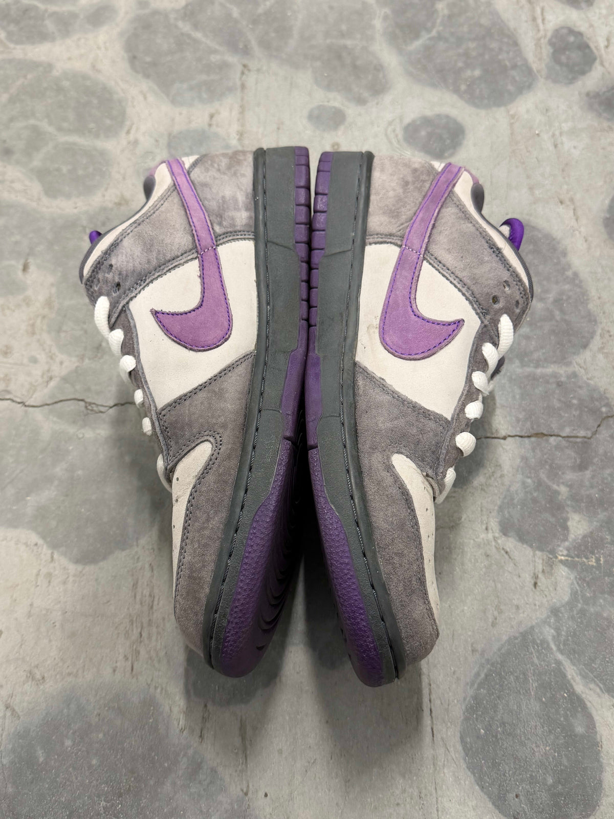 [HY2222] Size 9.5 Preowned (NB) Nike SB Dunk Low Purple Pigeon