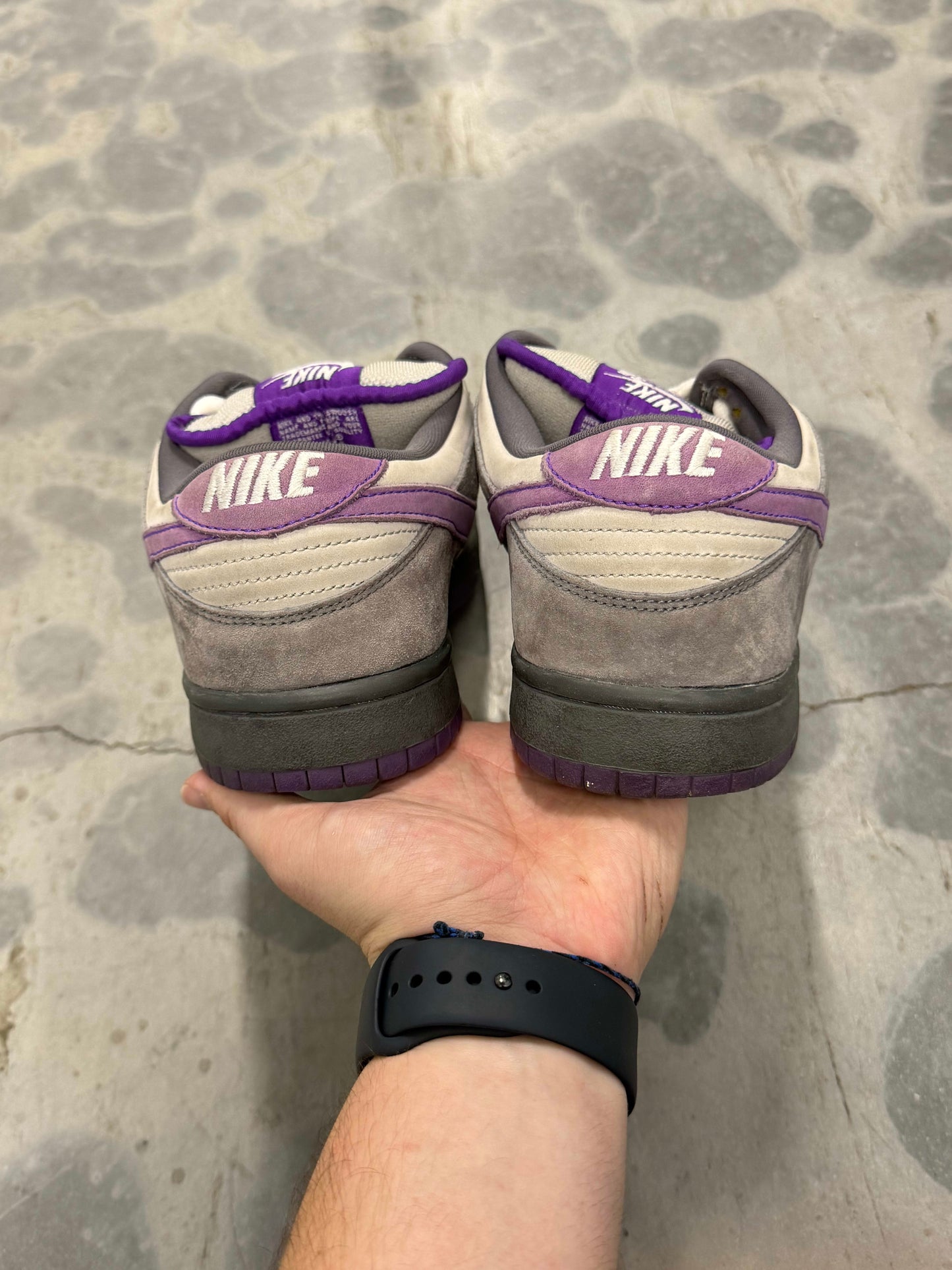 HY2222 Size 9.5 Preowned (NB) Nike SB Dunk Low Purple Pigeon