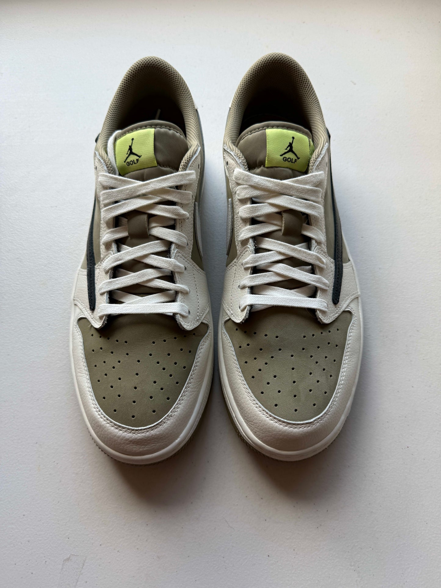 HY3265 Jordan 1 Retro Low Golf Travis Scott Neutral Olive