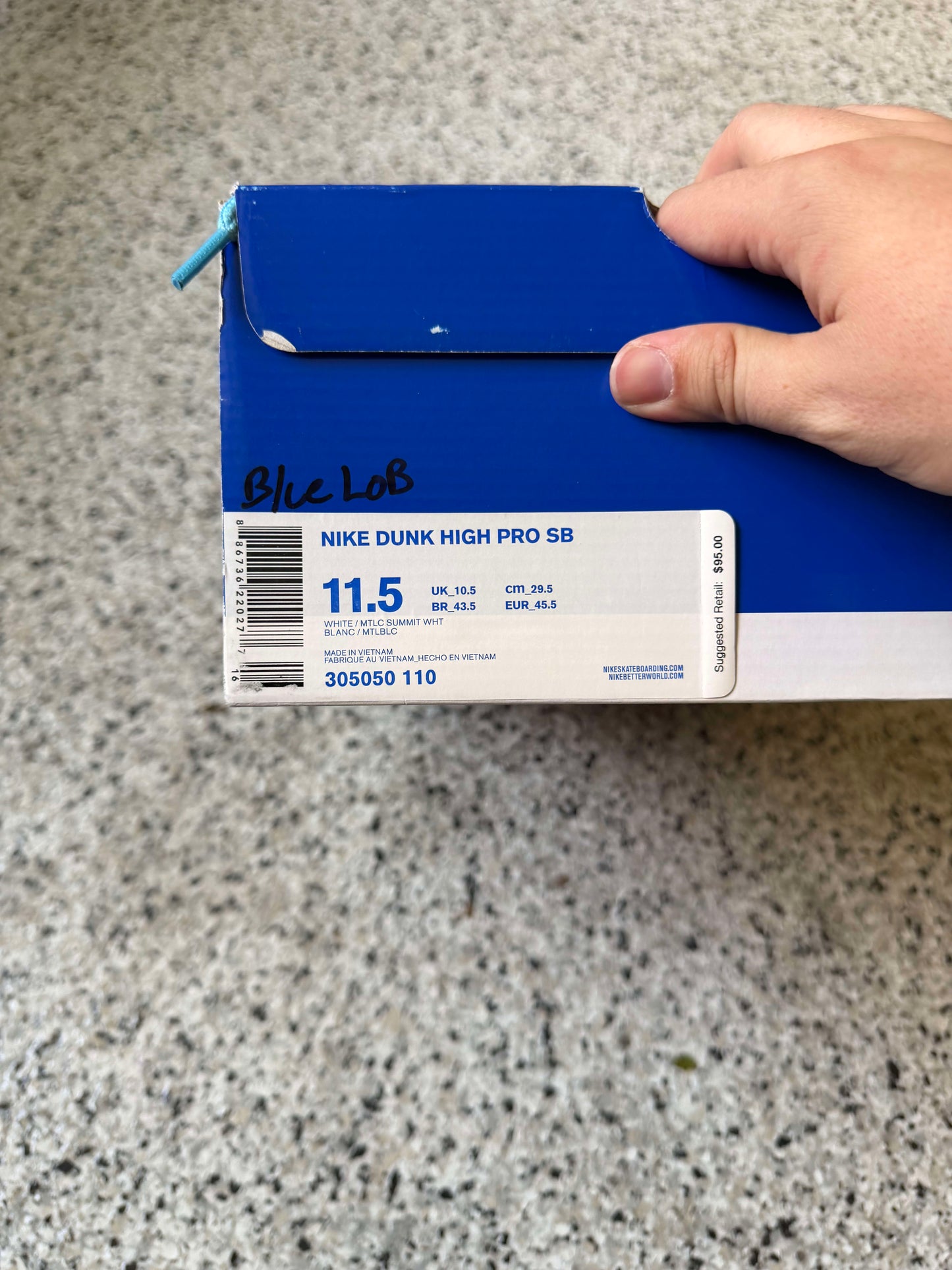 HY3339 Nike SB Dunk Low Concepts Blue Lobster