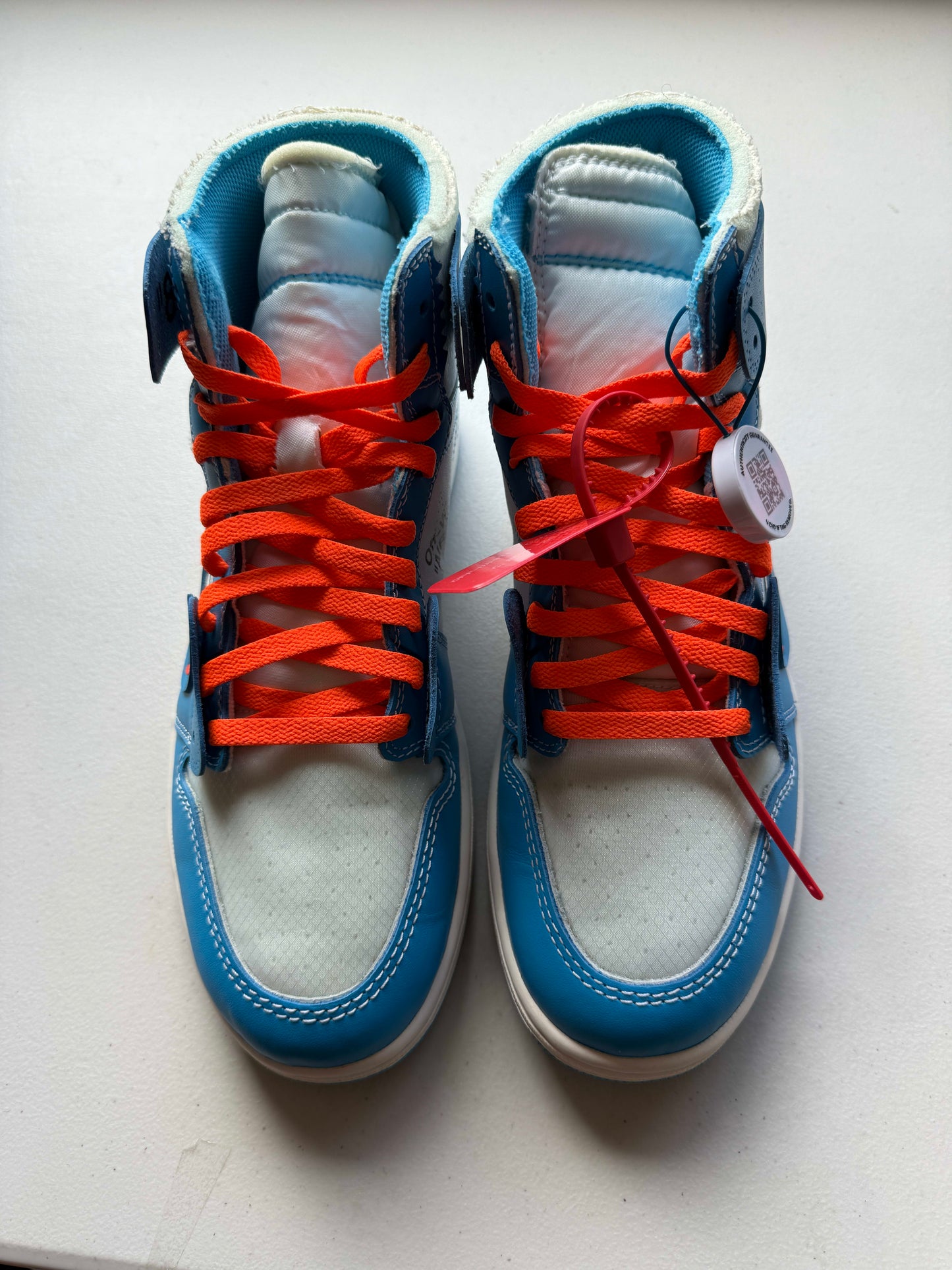 HY44 Jordan 1 Retro High Off-White University Blue