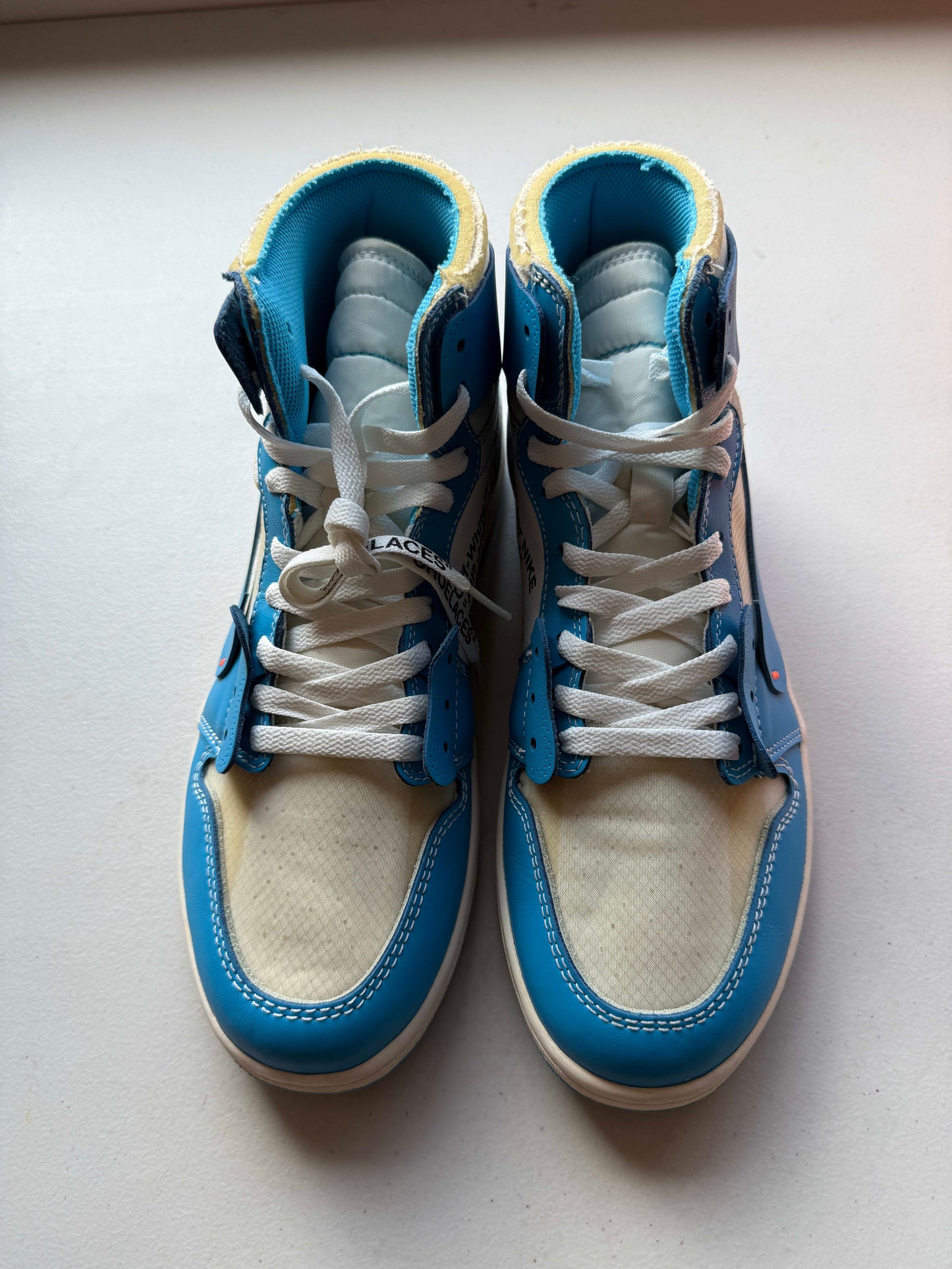 HY42 Jordan 1 Retro High Off-White University Blue