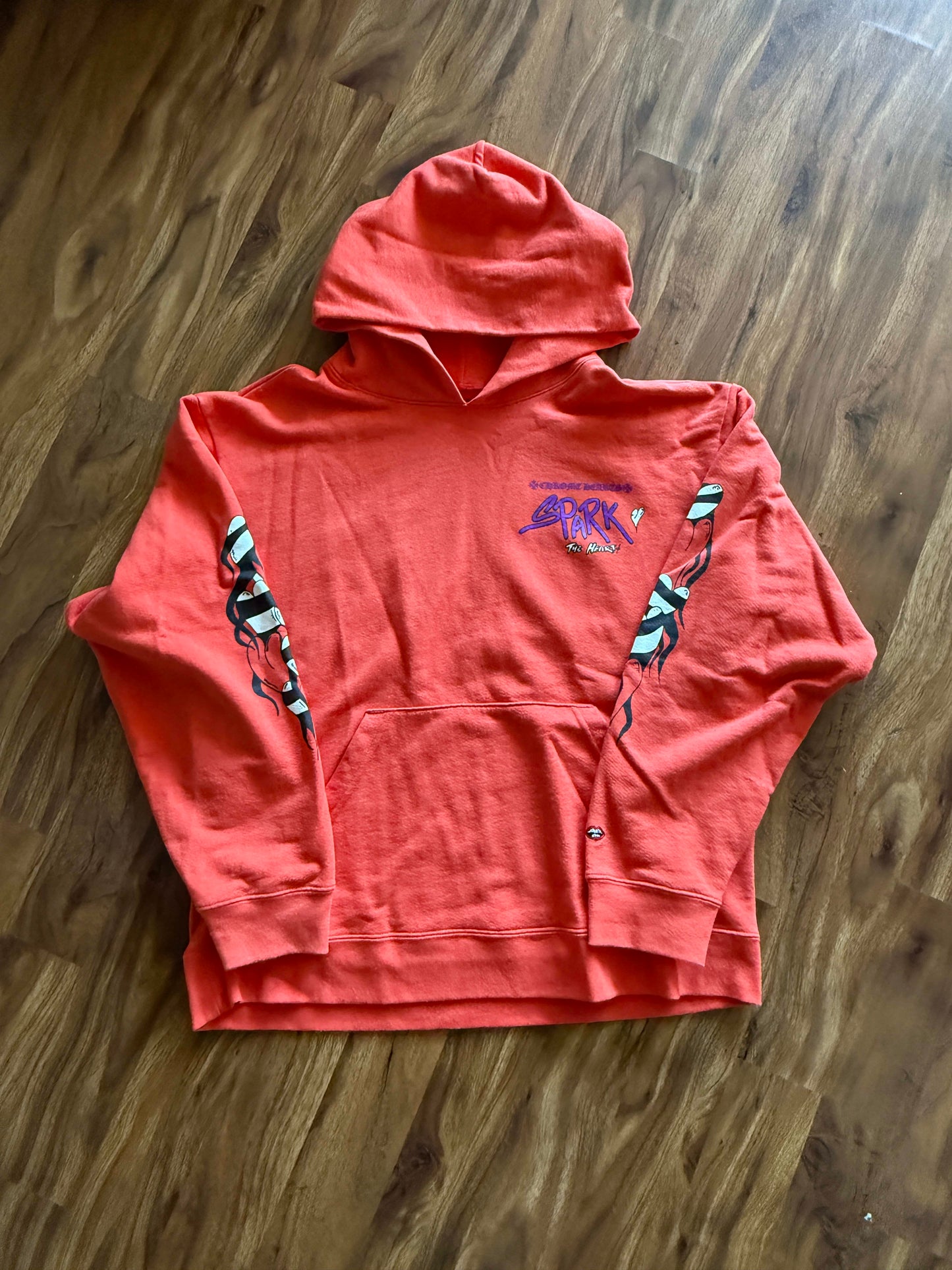 Chrome Hearts Matty Boy Sadistic Lipstick Hoodie Red