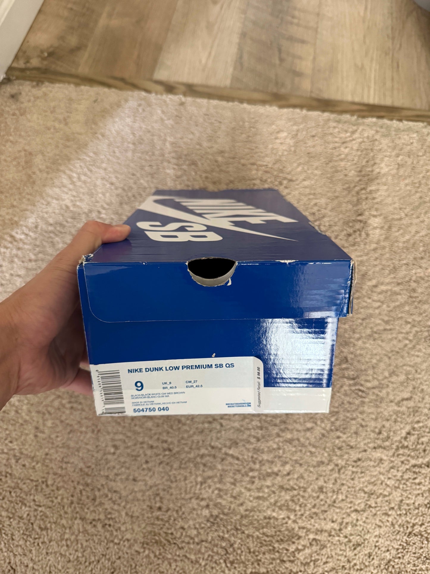 Size 9 Preowned Nike SB Dunk Low Nontourage