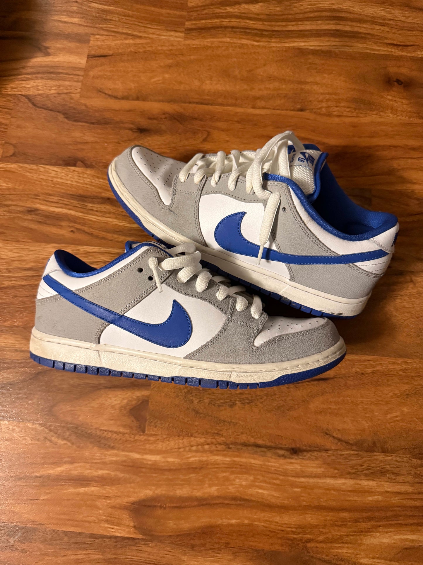 HY988 Nike Dunk Low Pro SB Matte Silver Varsity Royal