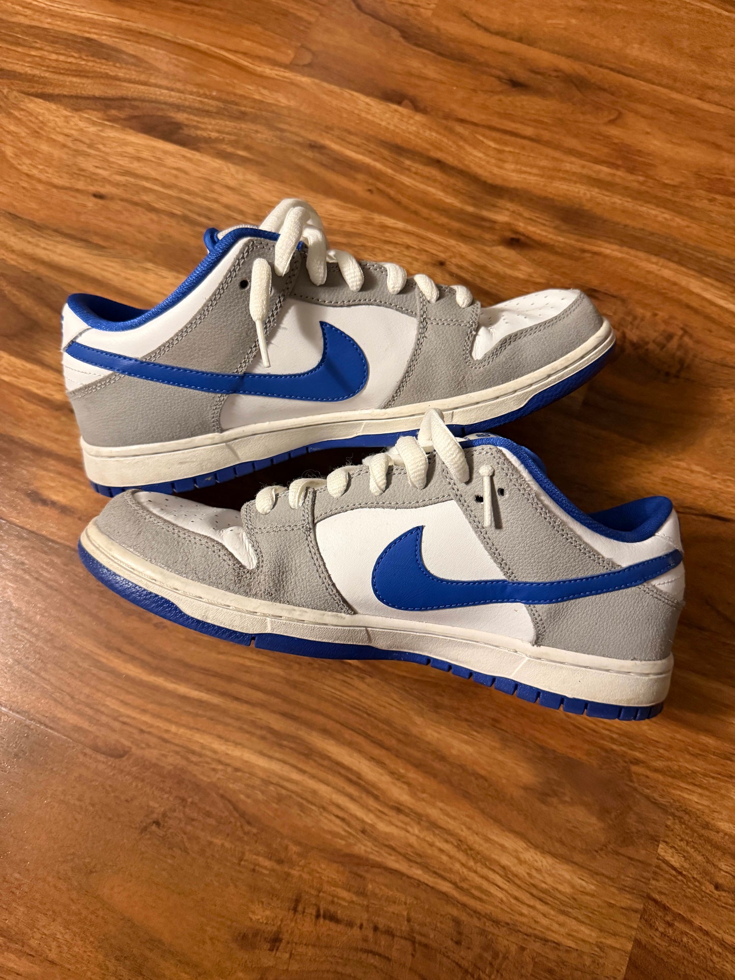 HY988 Nike Dunk Low Pro SB Matte Silver Varsity Royal