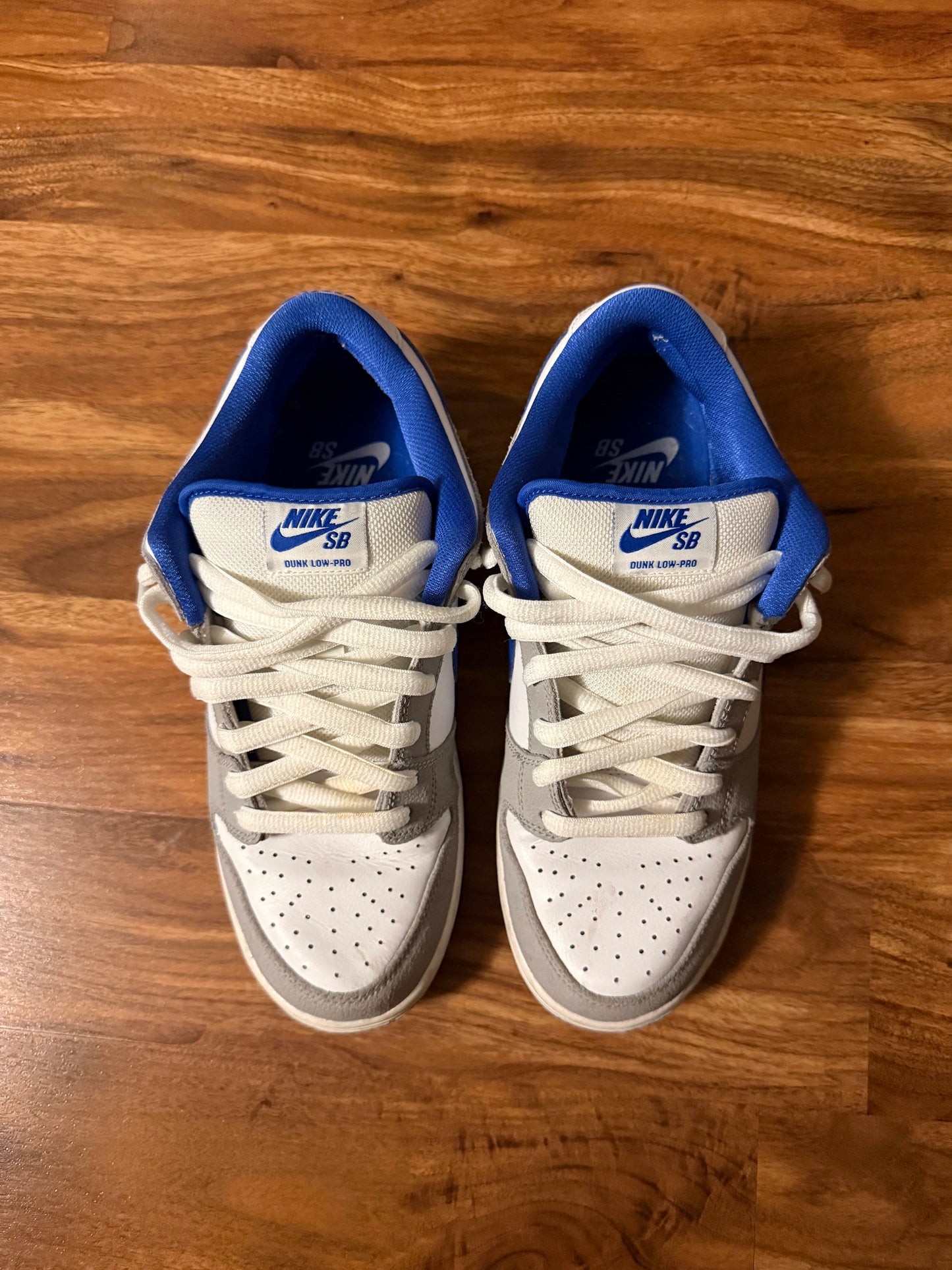 HY988 Nike Dunk Low Pro SB Matte Silver Varsity Royal