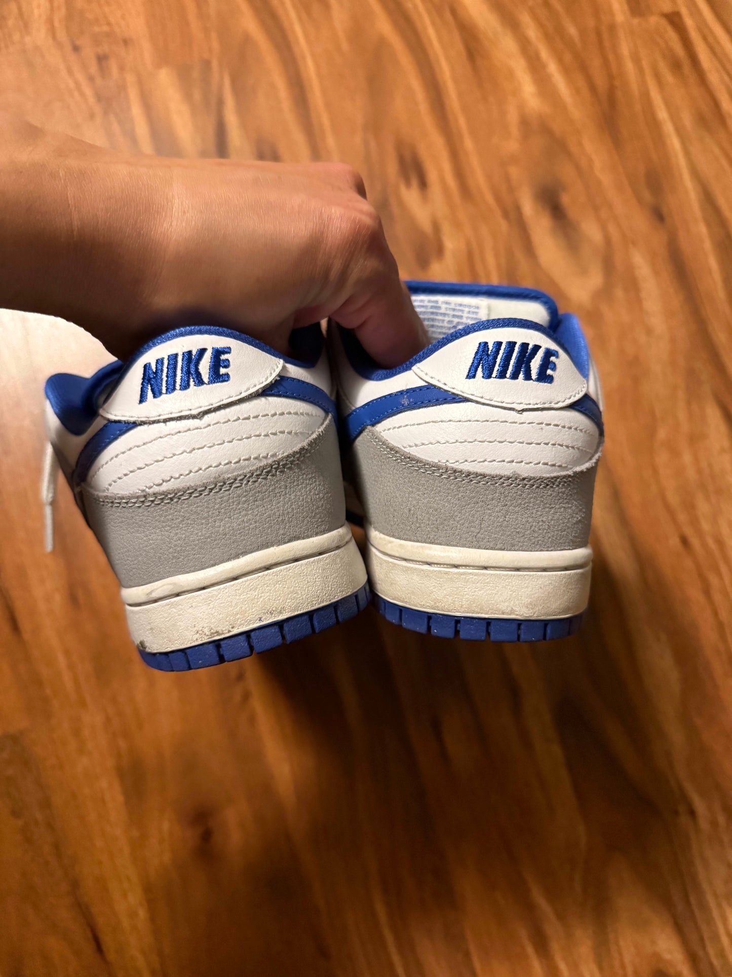 HY988 Nike Dunk Low Pro SB Matte Silver Varsity Royal