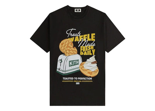 Kith Treats Waffle Toaster Vintage Tee Black