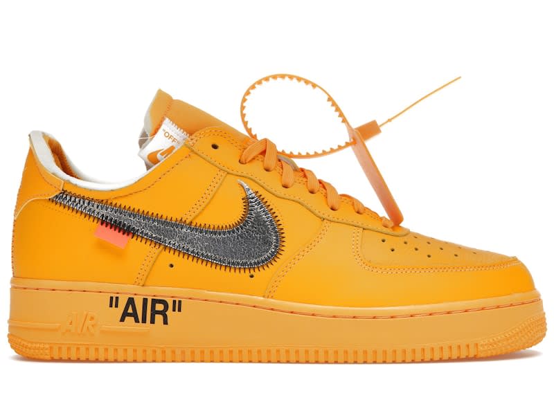 Size 11 VNDS Nike Air Force 1 Low Off-White ICA University Gold