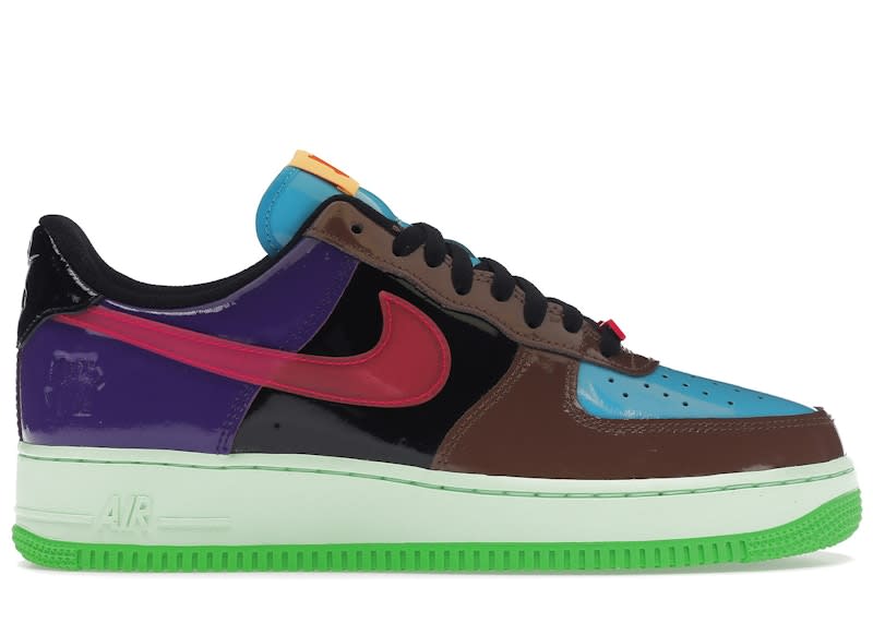 Size 8.5 Preowned Nike Air Force 1 Low SP Undefeated Multi-Patent Pink Prime