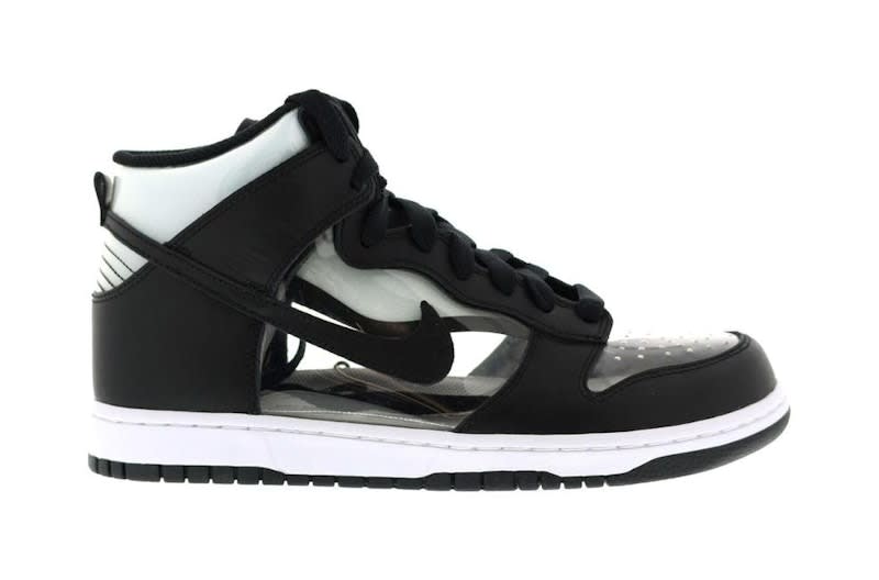 Size 9 Preowned (NB) Nike Dunk High Comme Des Garcons Clear