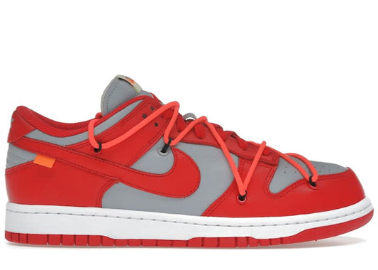 Size 8.5 Preowned Nike Dunk Low Off-White University Red
