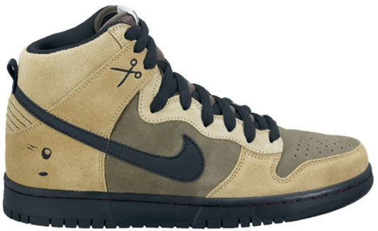 Size 9 Preowned (NB) Nike SB Dunk High Chrome Ball Incident