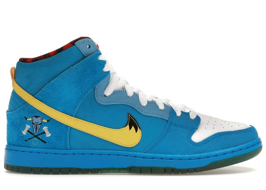 Size 9 Preowned Nike SB Dunk High Familia Blue Ox