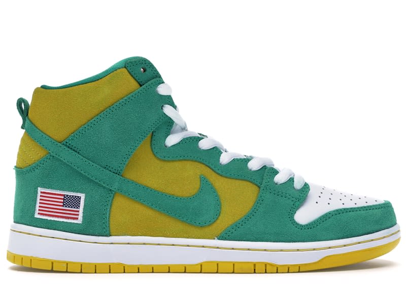Size 8.5 Preowned Nike SB Dunk High Oakland Athletics