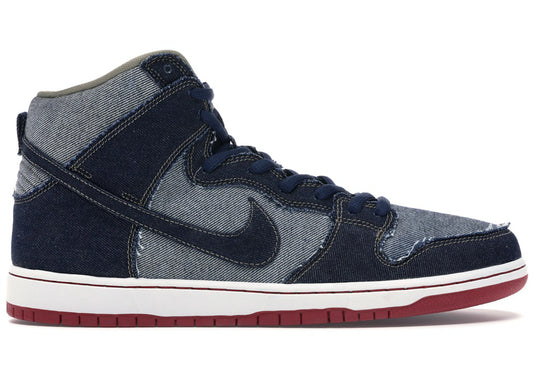 Size 8.5 Preowned Nike SB Dunk High Reese Forbes Denim