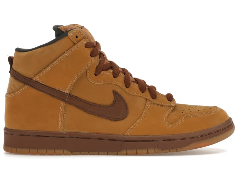 Size 8.5 Preowned Nike SB Dunk High Wheat
