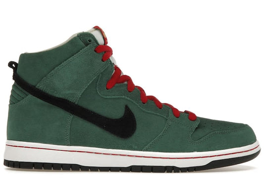 Size 9 Preowned Nike SB Dunk High Heineken