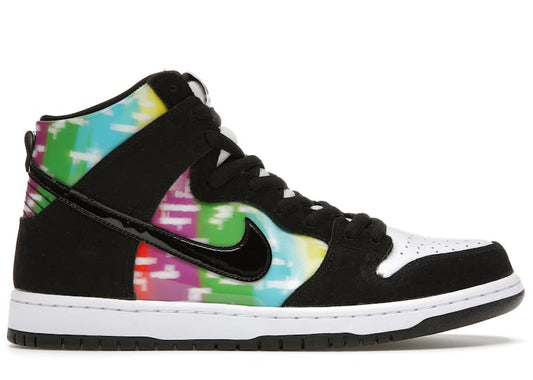 Size 9 Preowned Nike SB Dunk High TV Signal