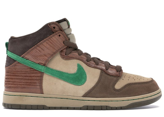 Size 9 Preowned (NB) Nike SB Dunk High Wood Deck