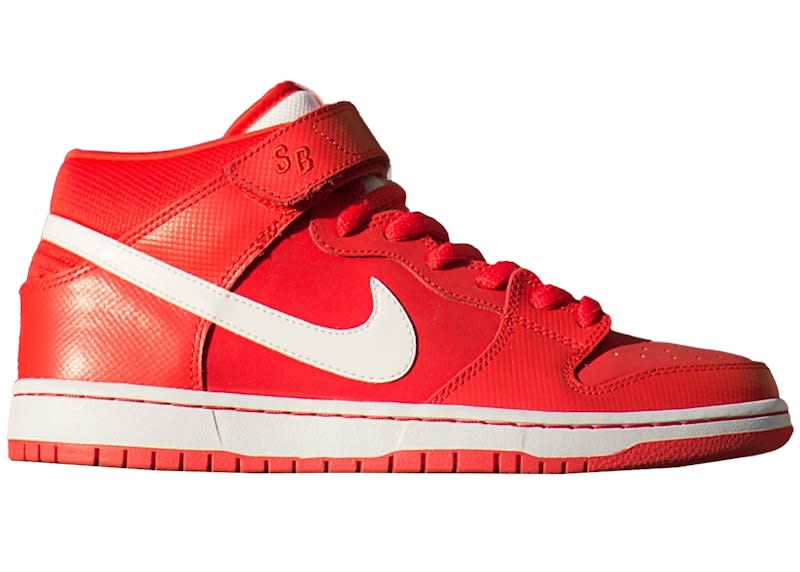 Nike SB Dunk Mid Lite Crimson White