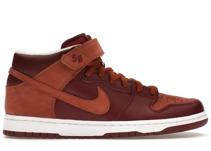 Size 9 Preowned (NB) Nike SB Dunk Mid Team Red Pony