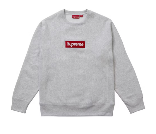 Supreme Box Logo Crewneck (FW18) Ash Grey