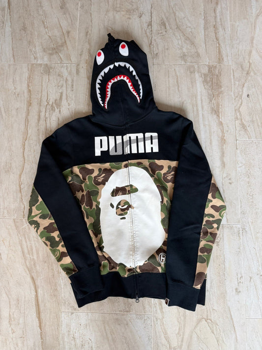 BAPE X Puma ABC Camo Shark Hoodie Black/Green