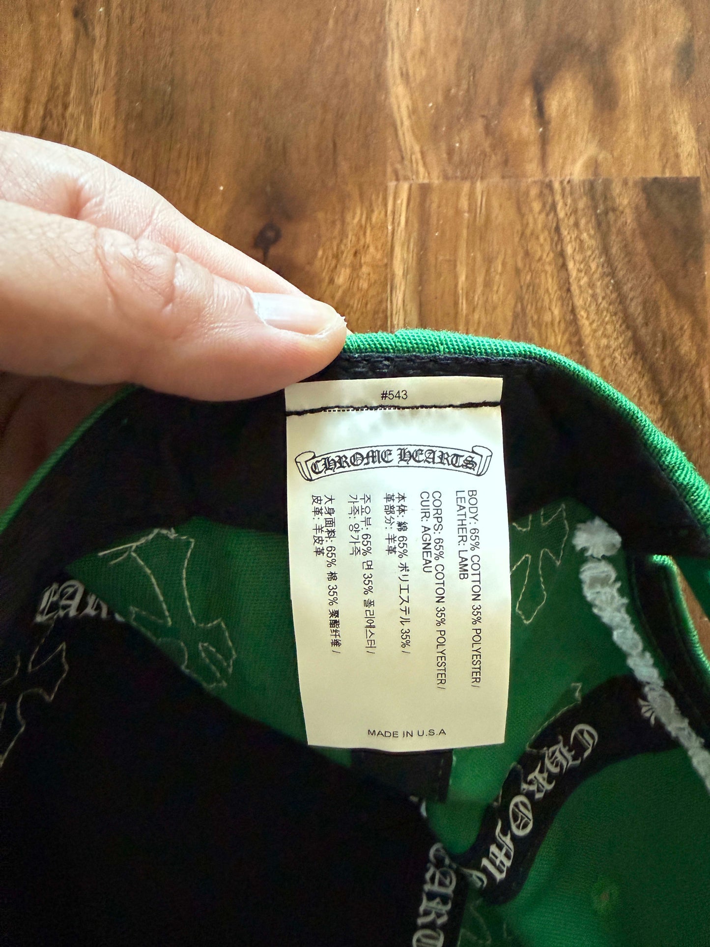 [HY3675] Chrome Hearts CH Hat Green