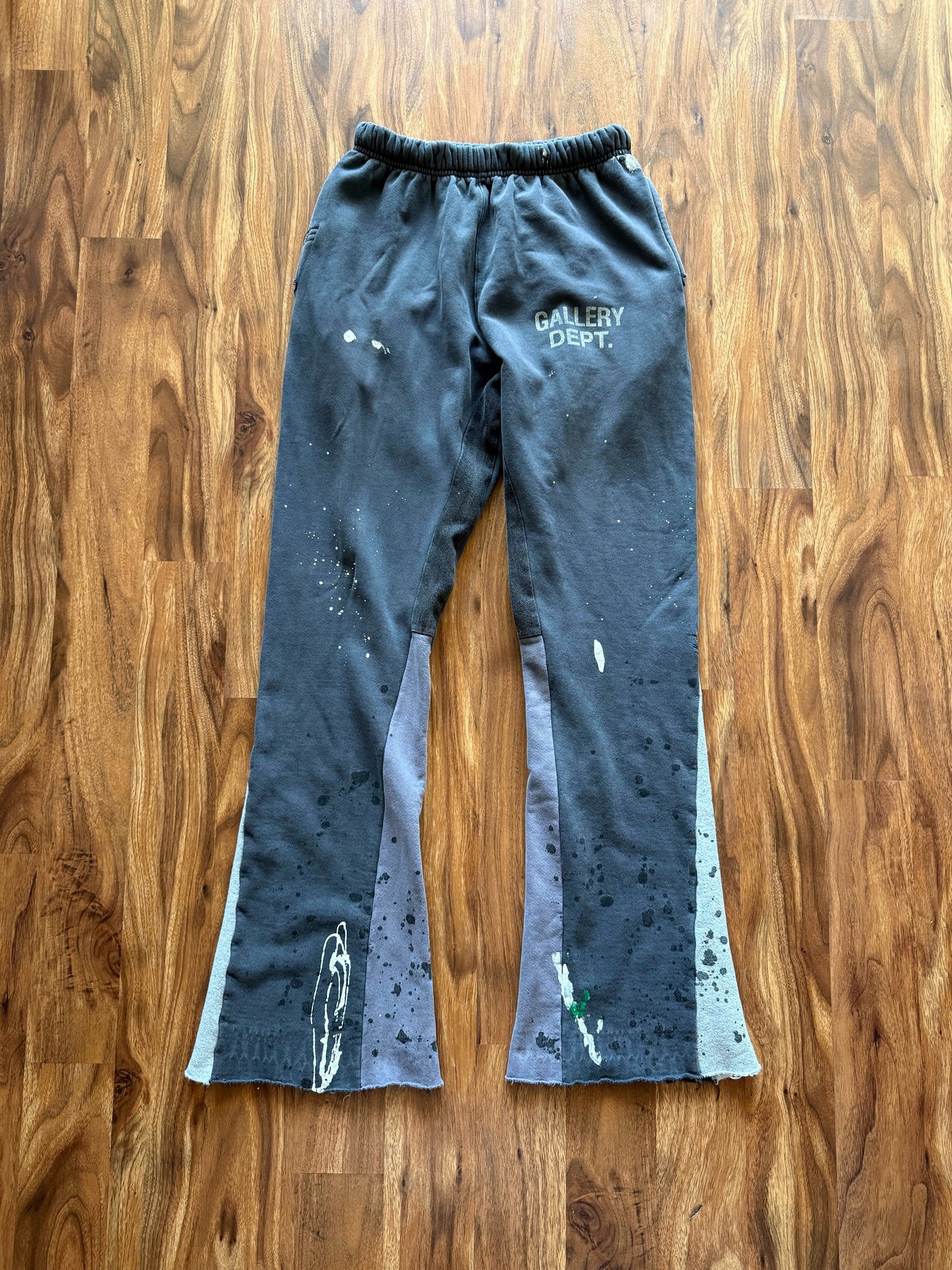 Gallery Dept. Painted Flare Sweat Pants Washed Black