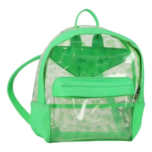 Chrome Hearts PVC BACK TO SCHOOL Backpack Vinyl Leather Green