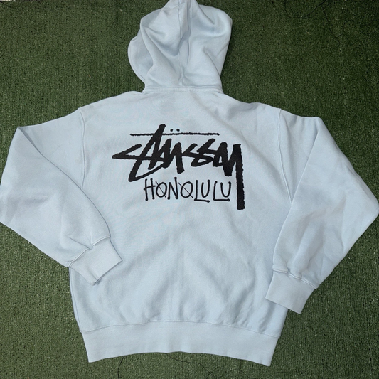 Stussy Honolulu Chapter Light Blue Hoodie