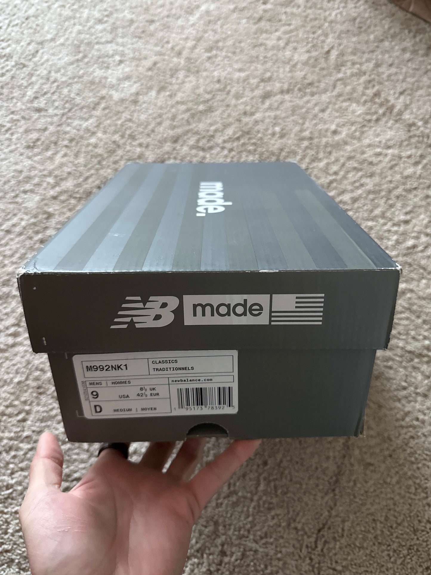 New Balance 992 Nice Kicks Amoeba Music Grey